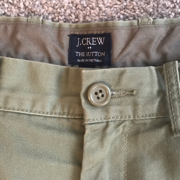 Jcrew Sutton 770 style khakis olive green 32/34 - Picture 2 of 3